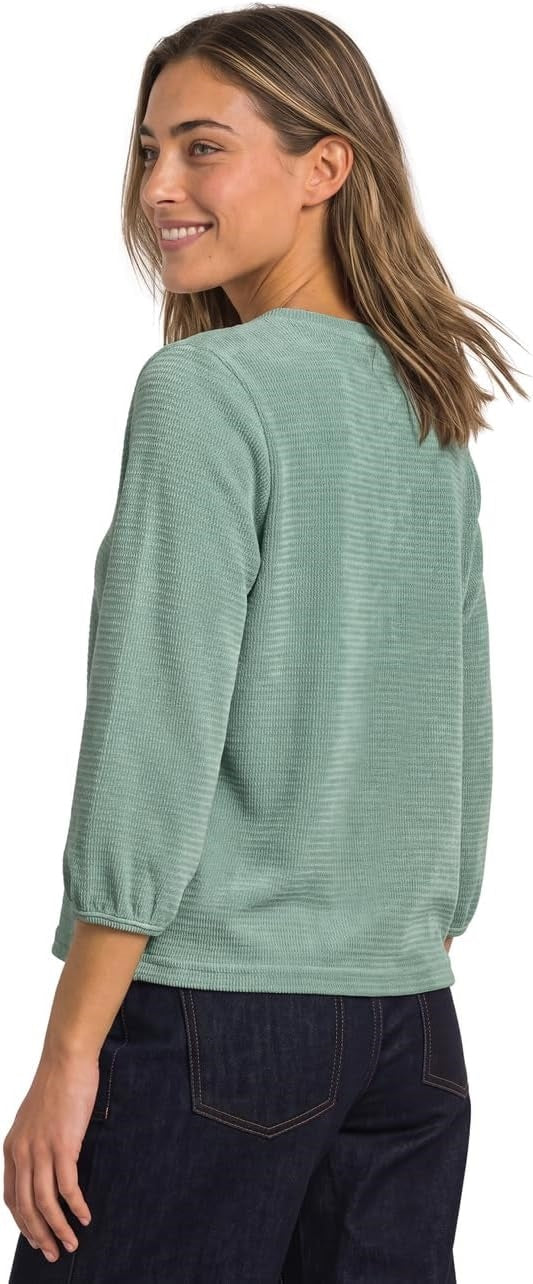 EOS_Cosy round neck Shirt – Eucalyptus Green 