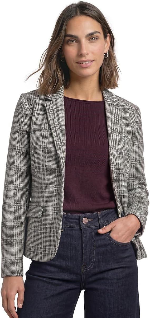 LTD QR Check Blazer – Black 