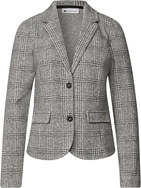 LTD QR Check Blazer – Black 