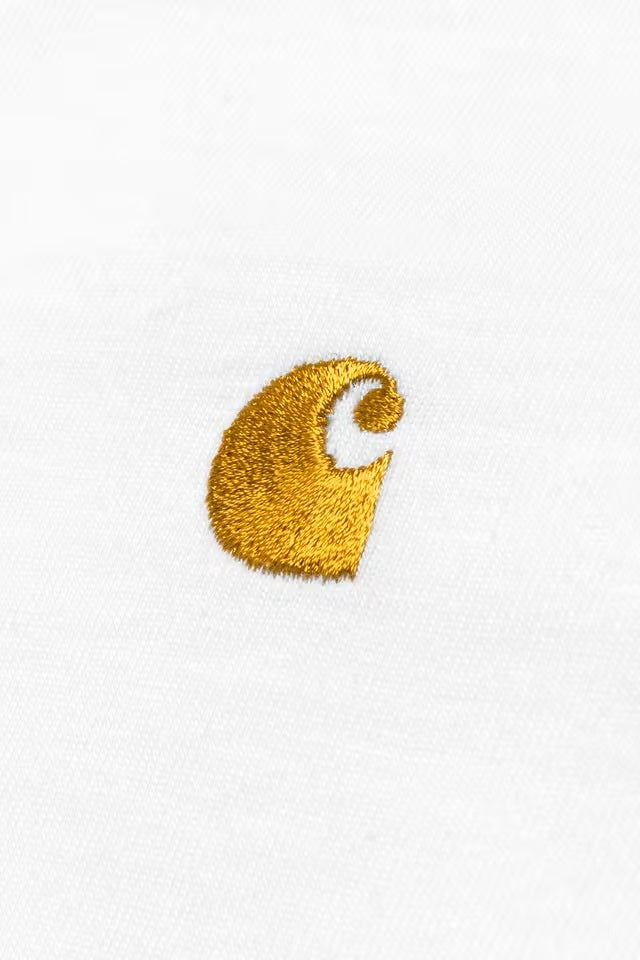 LS Chase T-Shirt White/Gold – White 