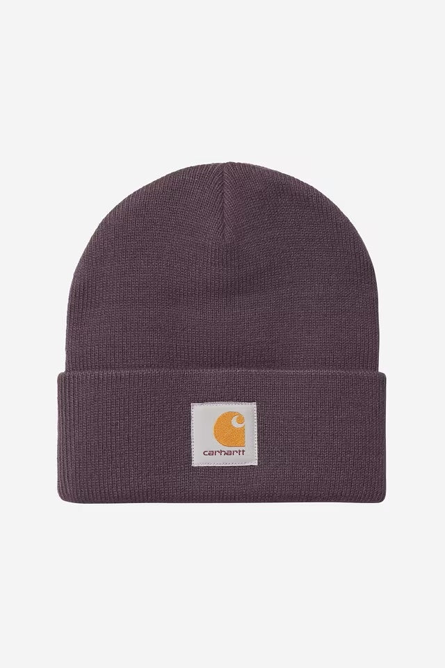 Short Watch Hat Cozy Purple