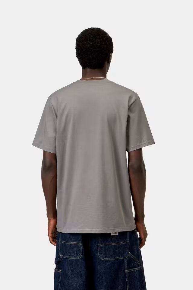 Script T-Shirt Shady Grey/Dark Navy – Grey 
