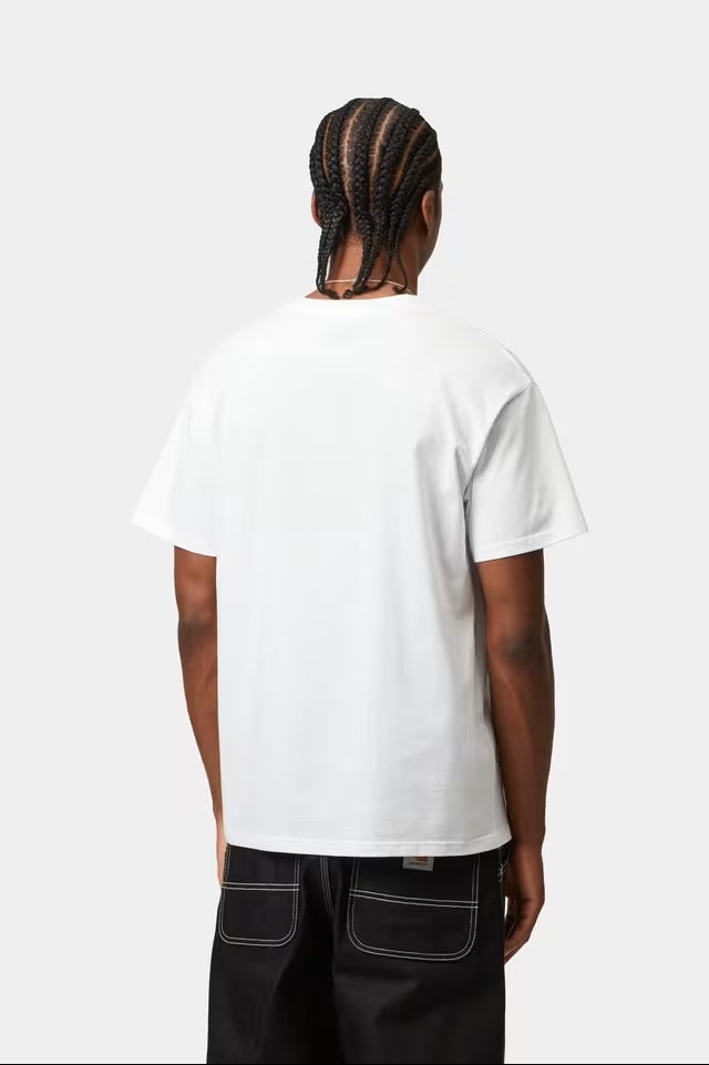 Script Embroidery T-Shirt White/Black