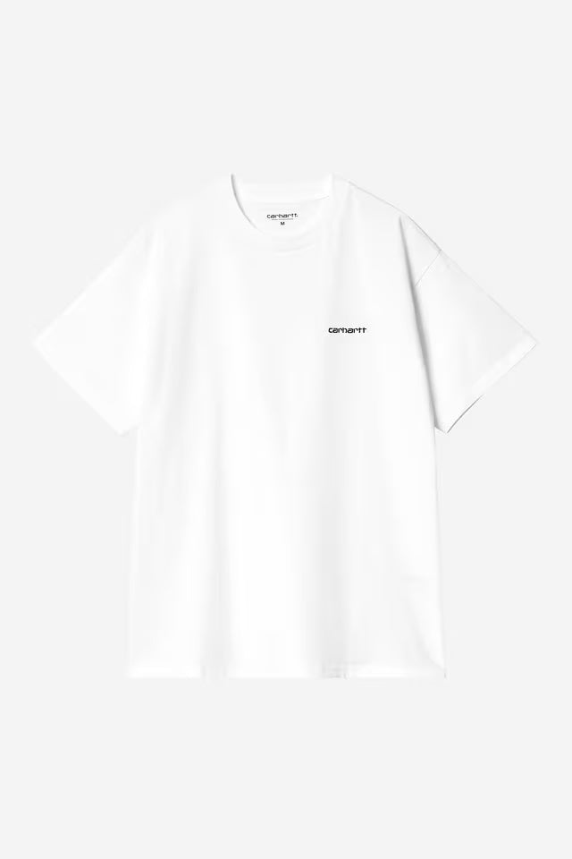 Script Embroidery T-Shirt White/Black – White 