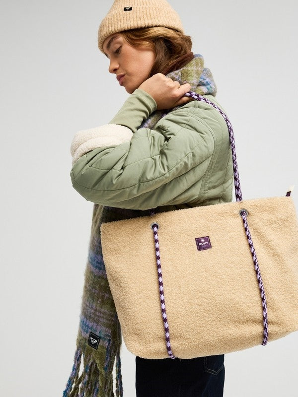 Electric Flow Sherpa Tote Pebble