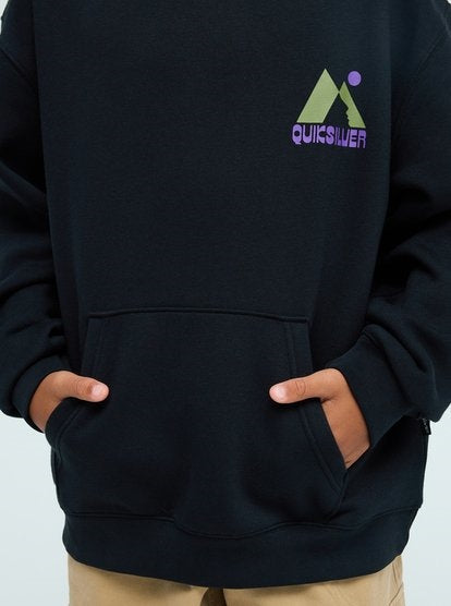 Graphic Hoodie Oversized Youth Black