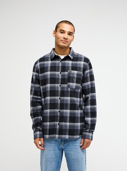 Motherfly Plaid LS Black