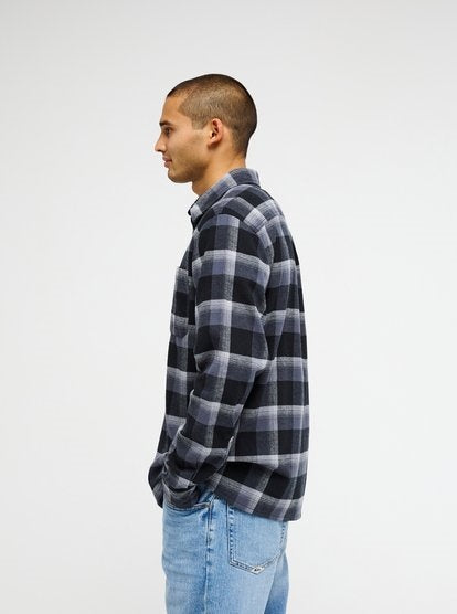 Motherfly Plaid LS Black