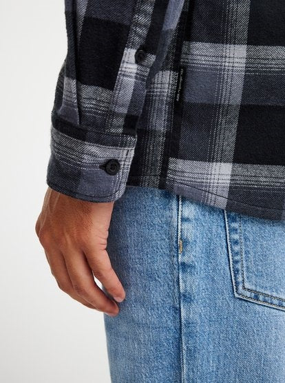 Motherfly Plaid LS Black