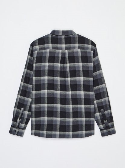 Motherfly Plaid LS Black