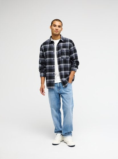 Motherfly Plaid LS Black – BLACK 