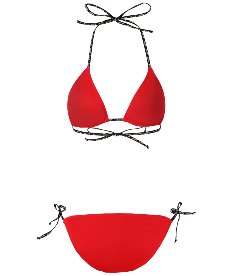 Sibu Triangle Bikini True Red