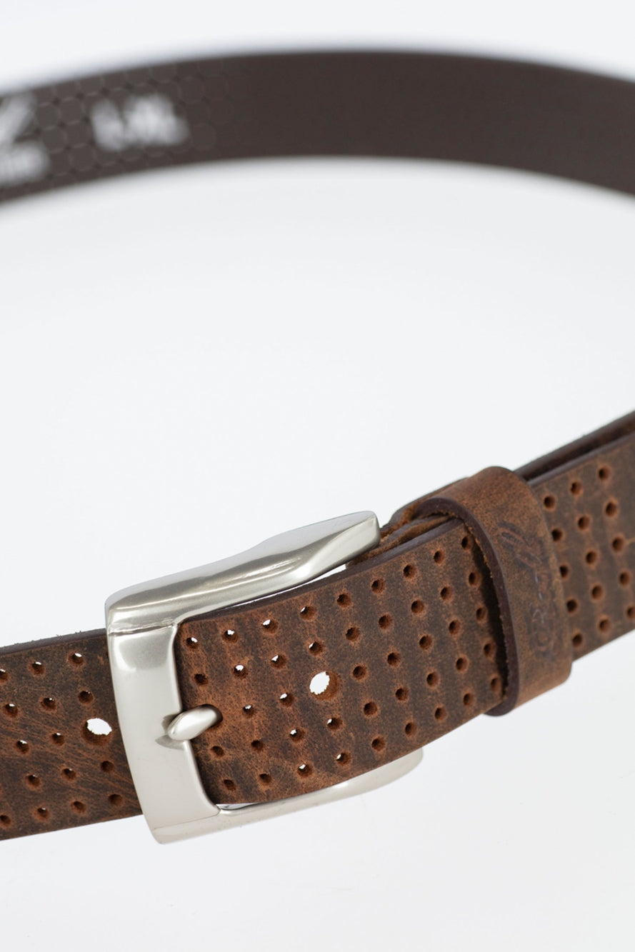 Punched Belt Cappuccino