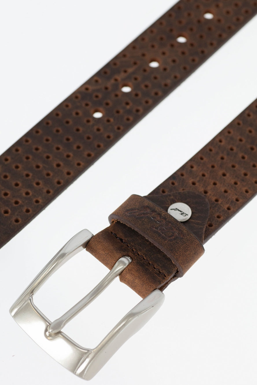 Punched Belt Cappuccino
