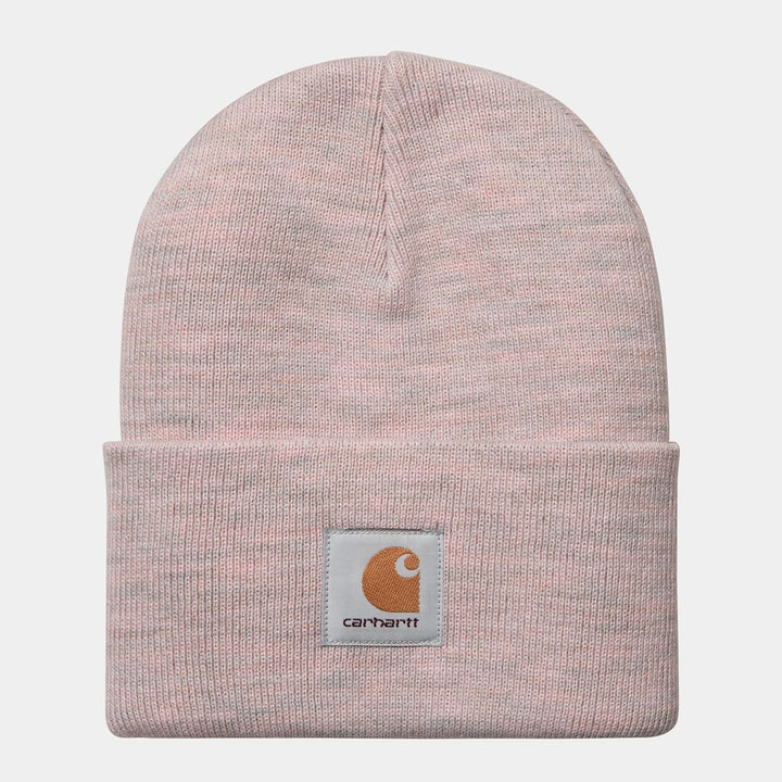 Acrylic Watch Hat Pink Heather
