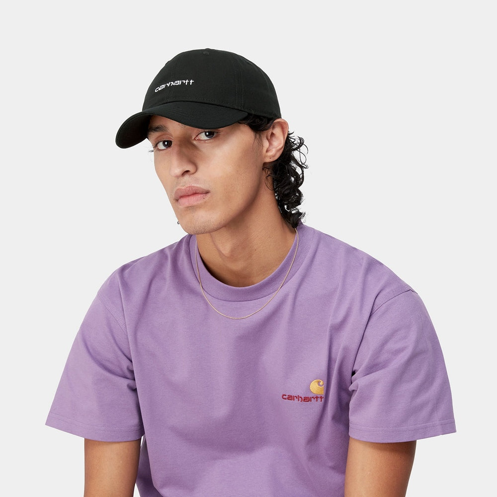 Canvas Script Cap Black/White