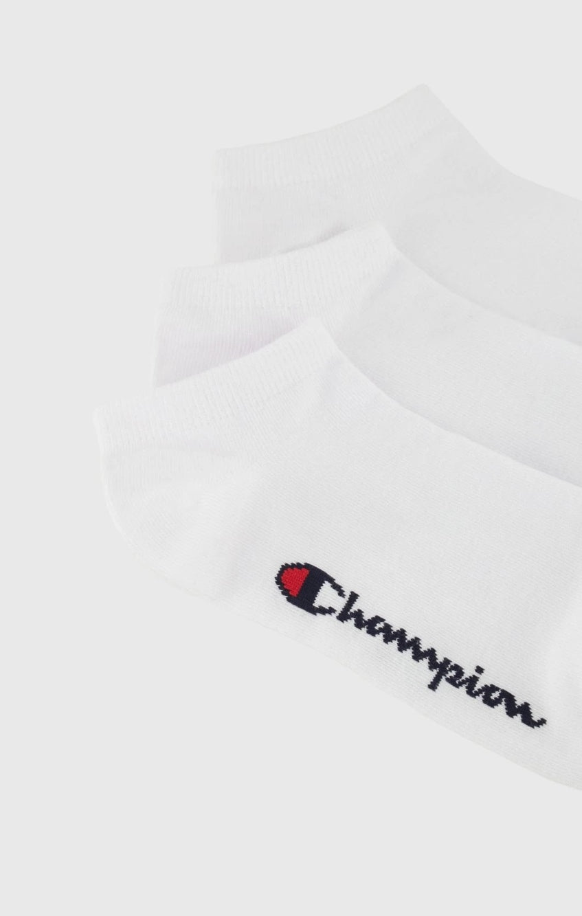 3 pk Sneaker Socks White