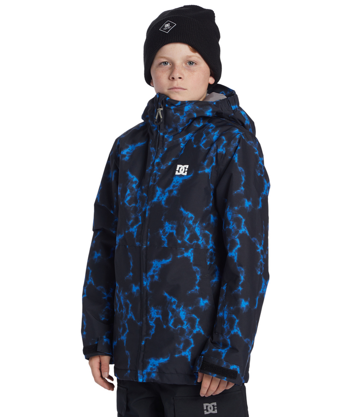 Basis Print Youth Jacket Blue Flame