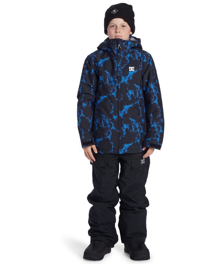 Basis Print Youth Jacket Blue Flame