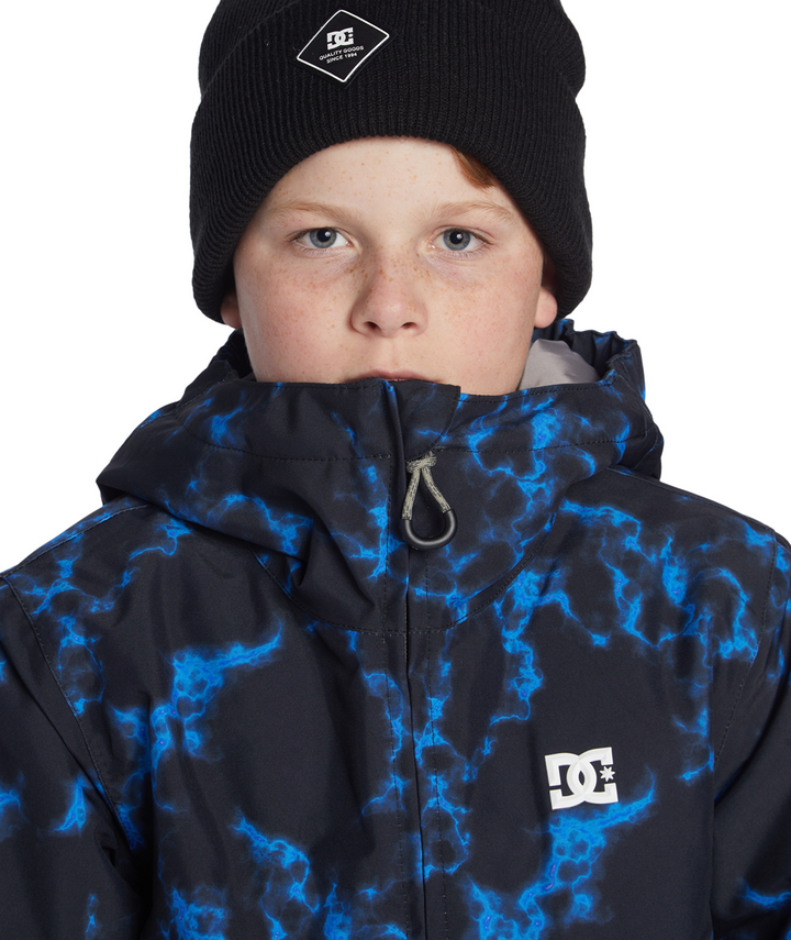Basis Print Youth Jacket Blue Flame