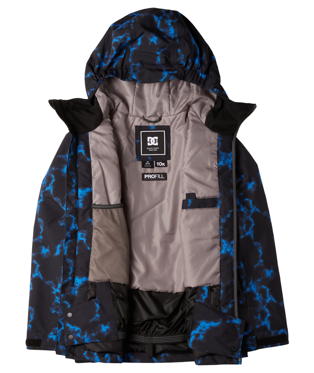 Basis Print Youth Jacket Blue Flame
