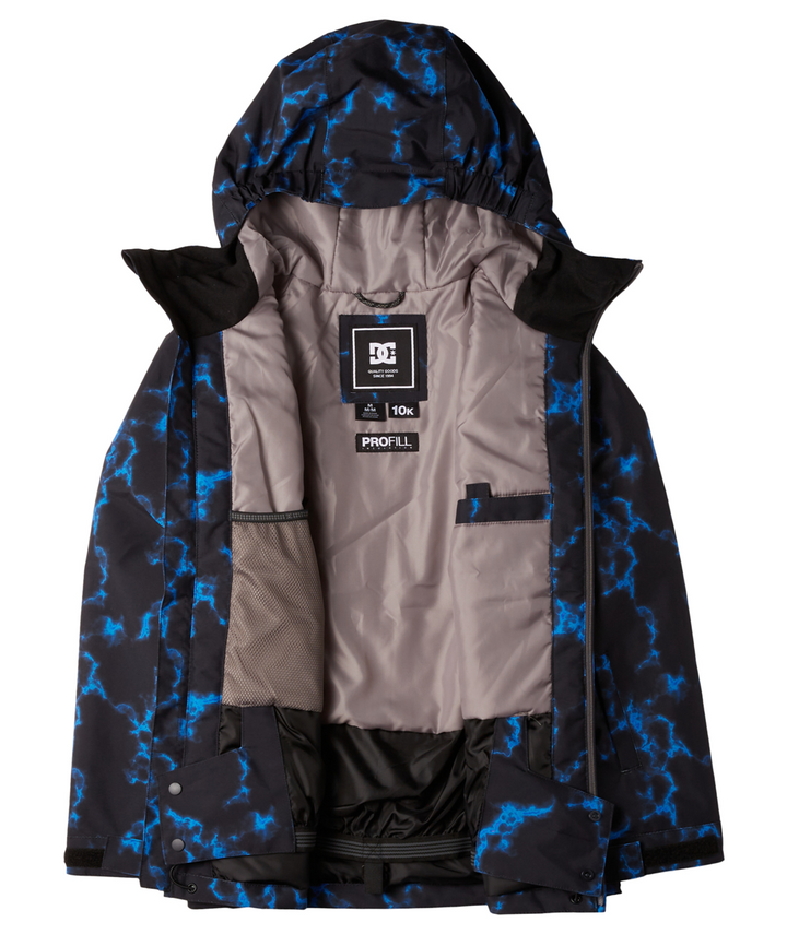 Basis Print Youth Jacket Blue Flame