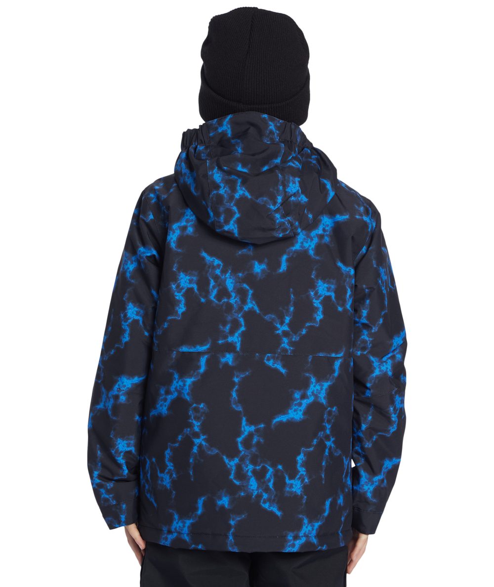 Basis Print Youth Jacket Blue Flame