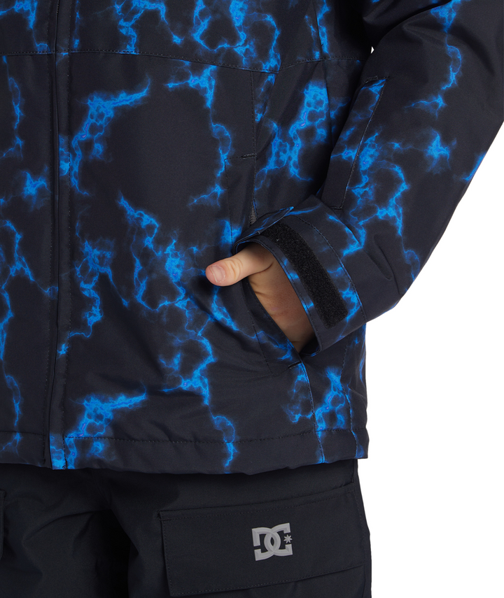 Basis Print Youth Jacket Blue Flame