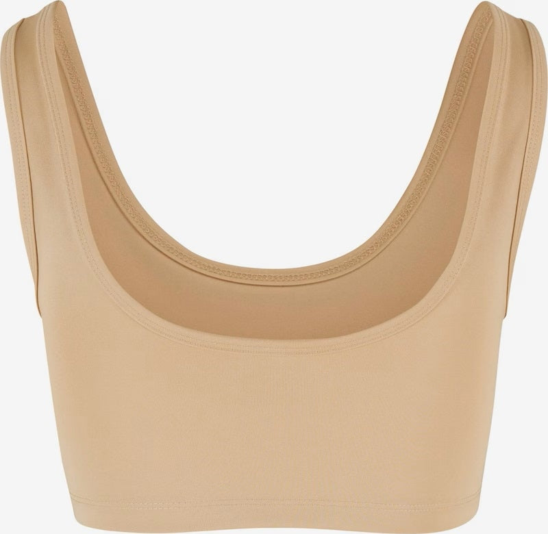 Small Serif Bustier Top Sand