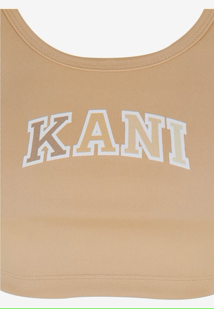 Small Serif Bustier Top Sand