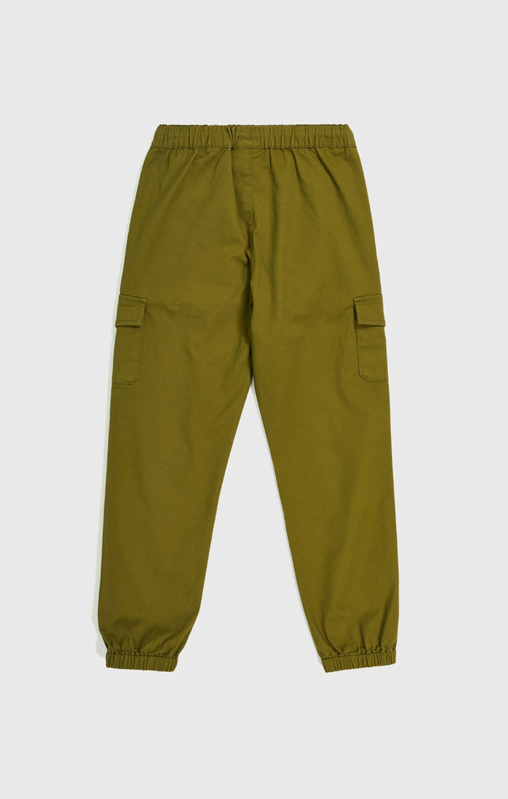 Elastic Cuff Cargo Pant Green