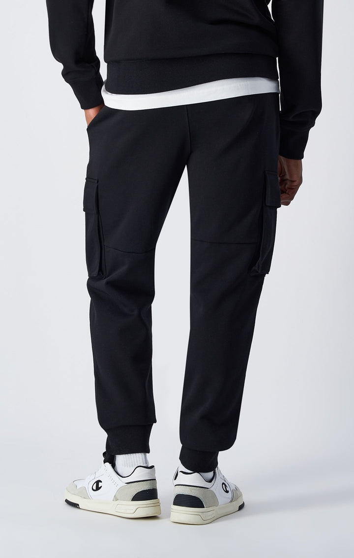 Rib Cuff Cargo Pant Black