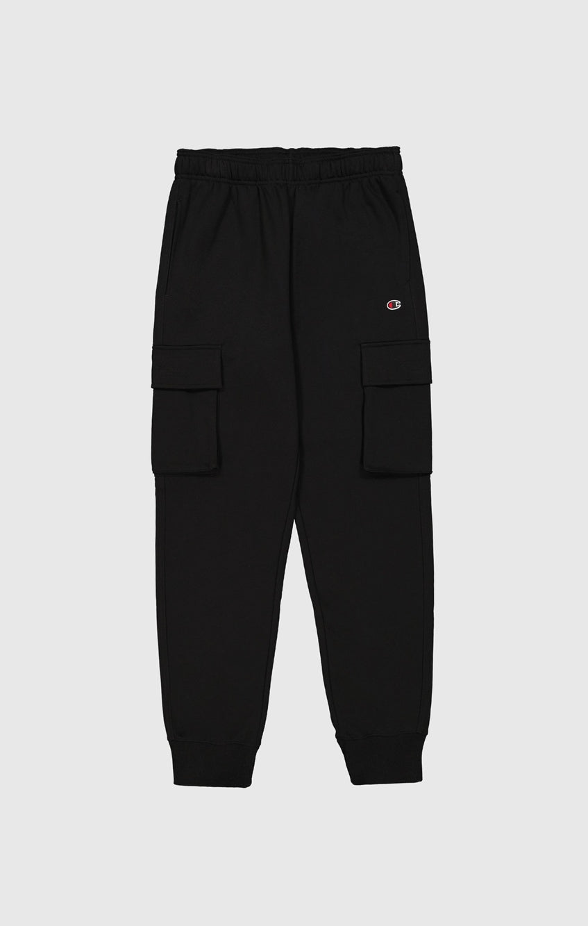 Rib Cuff Cargo Pant Black