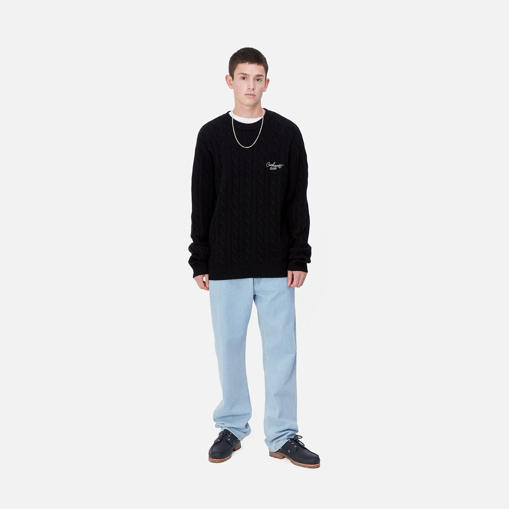 Nolan Pant Denim Blue Bleached