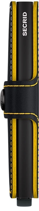 Miniwallet Matte Black &amp; Ochre