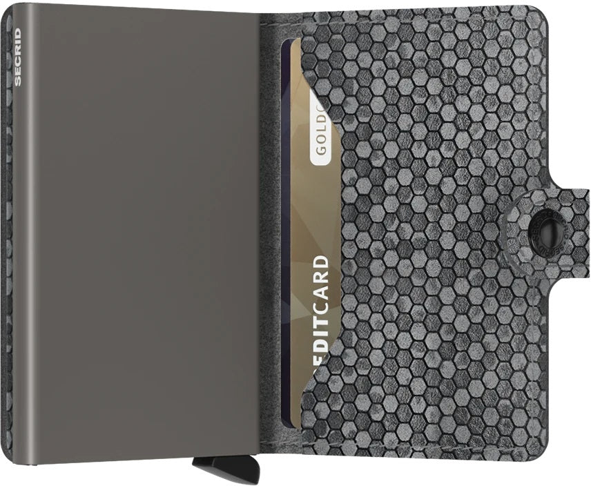 Miniwallet Hexagon Grey