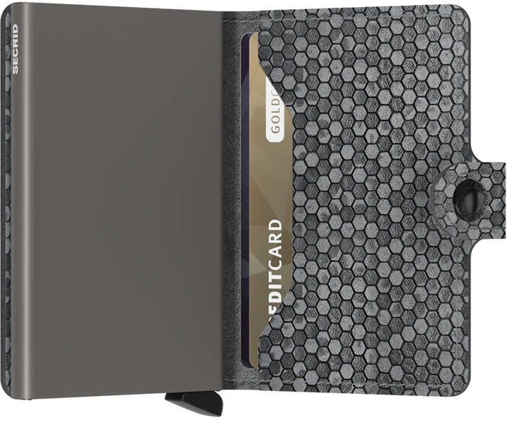 Miniwallet Hexagon Grey