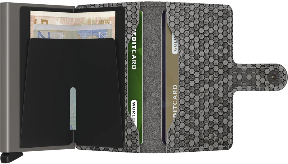 Miniwallet Hexagon Grey