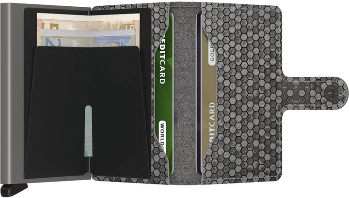 Miniwallet Hexagon Grey