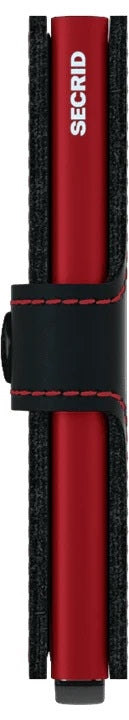 Miniwallet Matte Black &amp; Red
