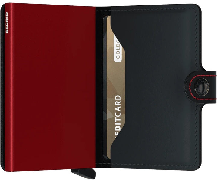 Miniwallet Matte Black &amp; Red