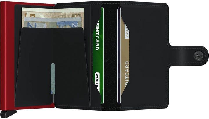 Miniwallet Matte Black &amp; Red