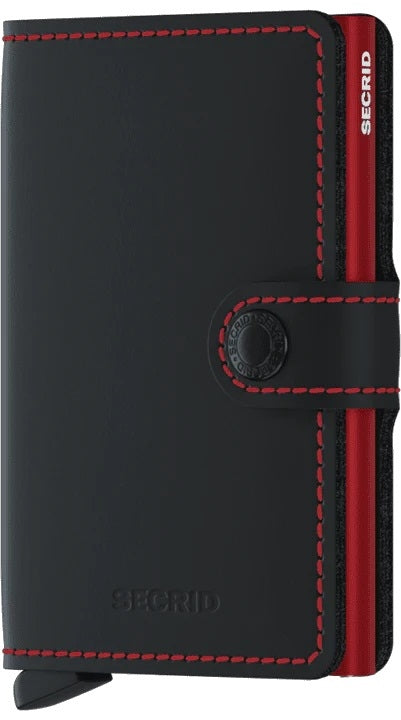 Miniwallet Matte Black &amp; Red