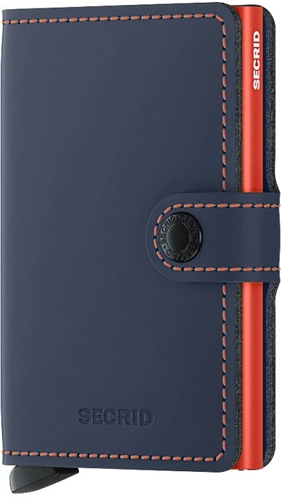Miniwallet Matte Nightblue &amp; Orange