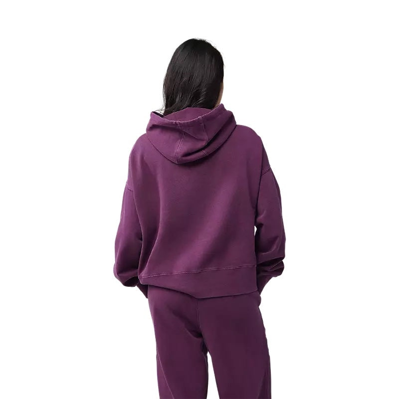 W Wordmark Oversized Fleece Purple