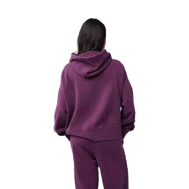 W Wordmark Oversized Fleece Purple