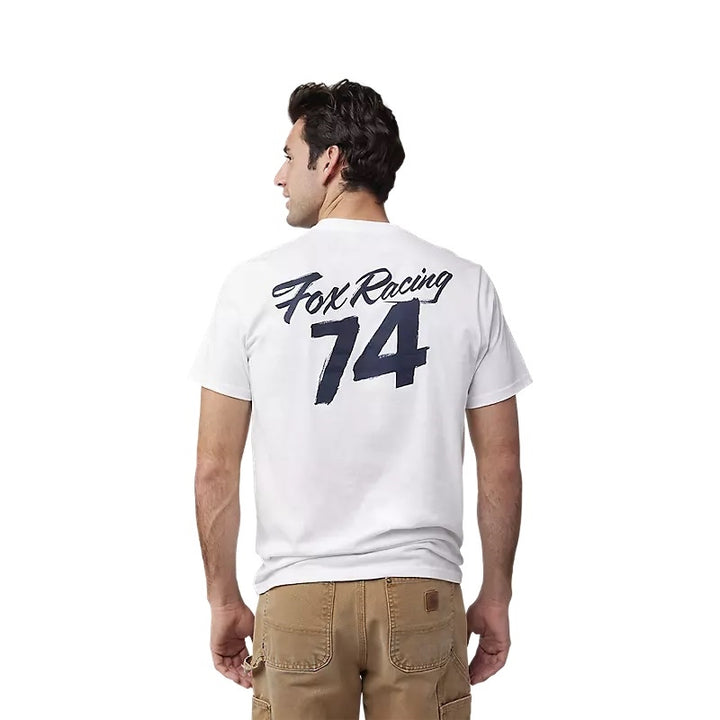 Scripted Prem Tee White