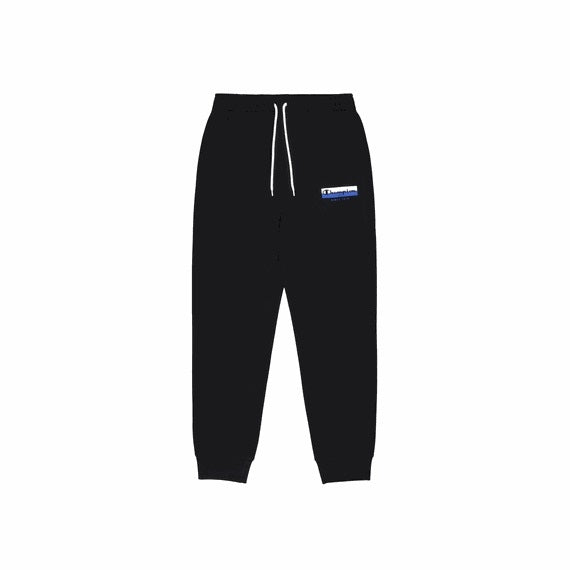 Rib Cuff Pants Black