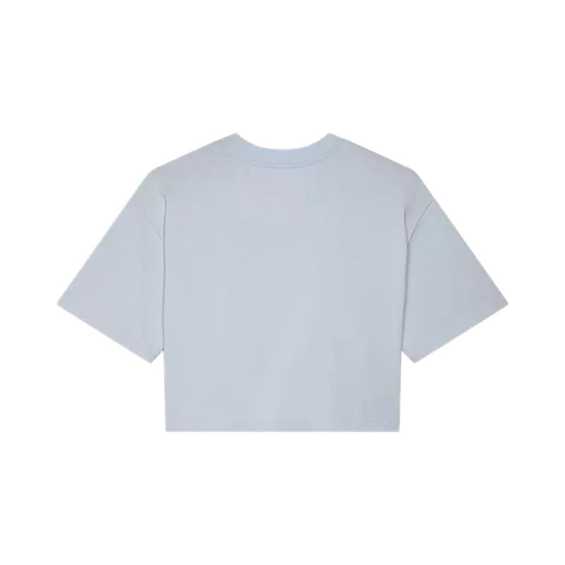 W Wordmark OS Crop Tee Blue