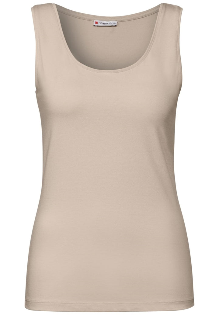Style QR Anni basic top – Cotton Beige 